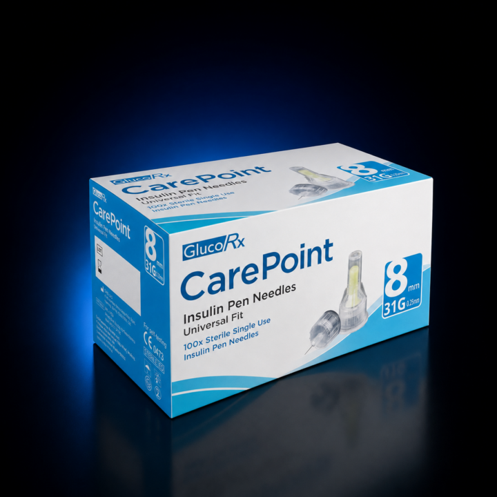 CarePoint Pen Needles 31G x 8mm
