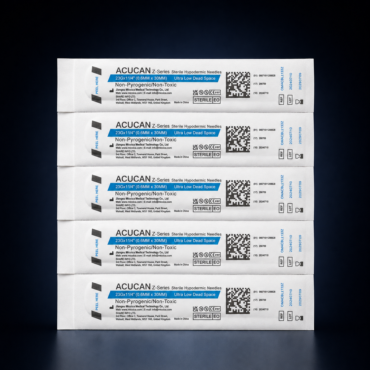Acucan 23G × 1.25" Hypodermic Needle - Image 2