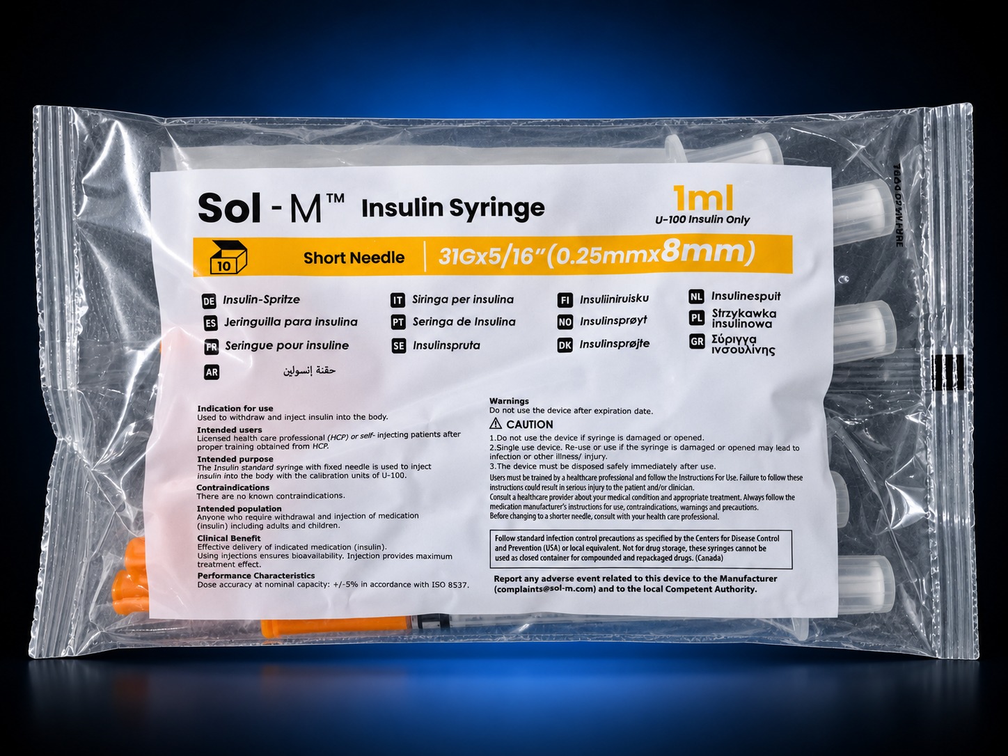 Sol-M 1ml 31G 8mm Syringes - Image 2
