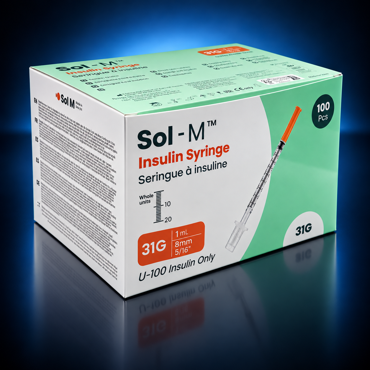 Sol-M 1ml 31G 8mm Syringes - Image 3